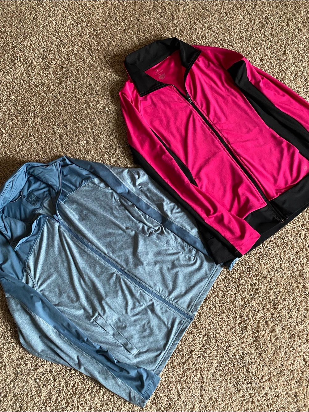 Hannah Pink & all in motion Light Blue Women's Zip-Up Athletic Jacket Bundle!